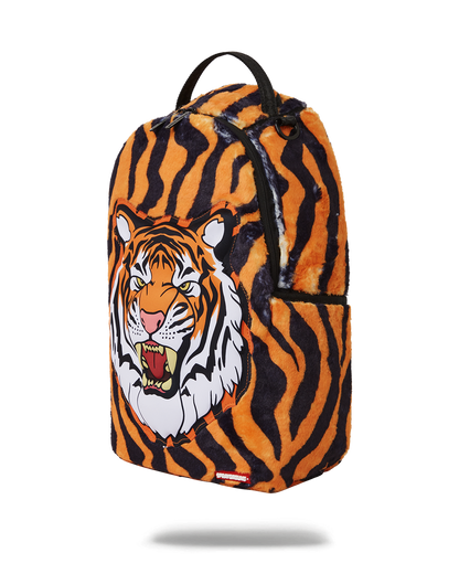 TIGER COZY VELOUR FUR BACKPACK