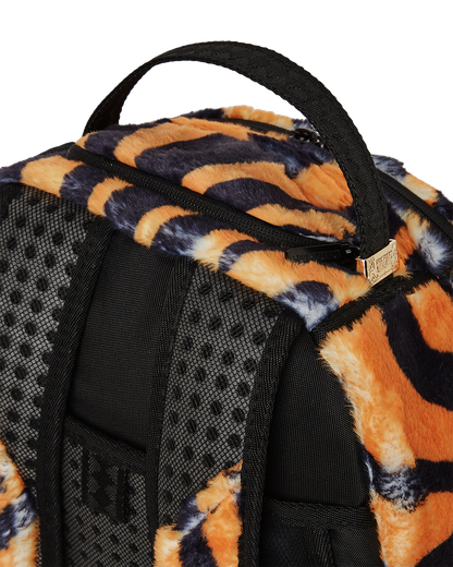 TIGER COZY VELOUR FUR BACKPACK