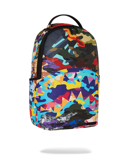 SLICED AND DICED CAMO BACKPACK