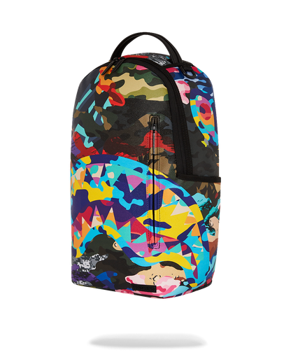 SLICED AND DICED CAMO BACKPACK