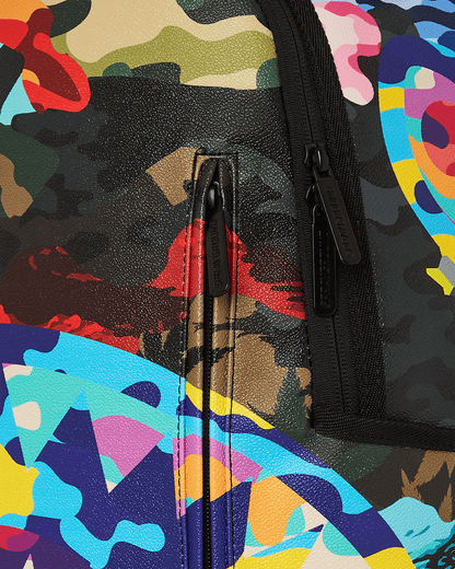 SLICED AND DICED CAMO BACKPACK