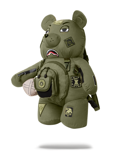 SPECIAL OPS FULL THROTTLE MONEYBEAR TEDDYBEAR BACKPACK