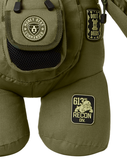 SPECIAL OPS FULL THROTTLE MONEYBEAR TEDDYBEAR BACKPACK