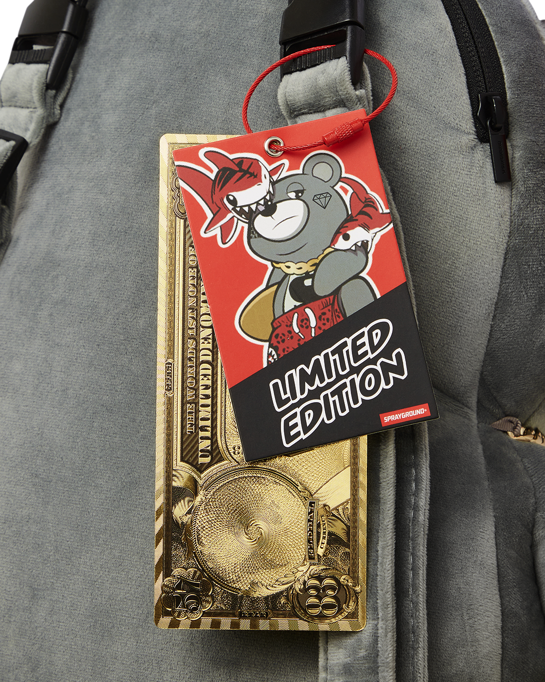 SHARK FRIENDS MONEYBEAR TEDDYBEAR BACKPACK