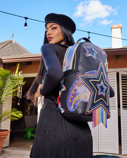 STAR RACER A.I.7 SANDFLOWER COLLAB BEADED BACKPACK