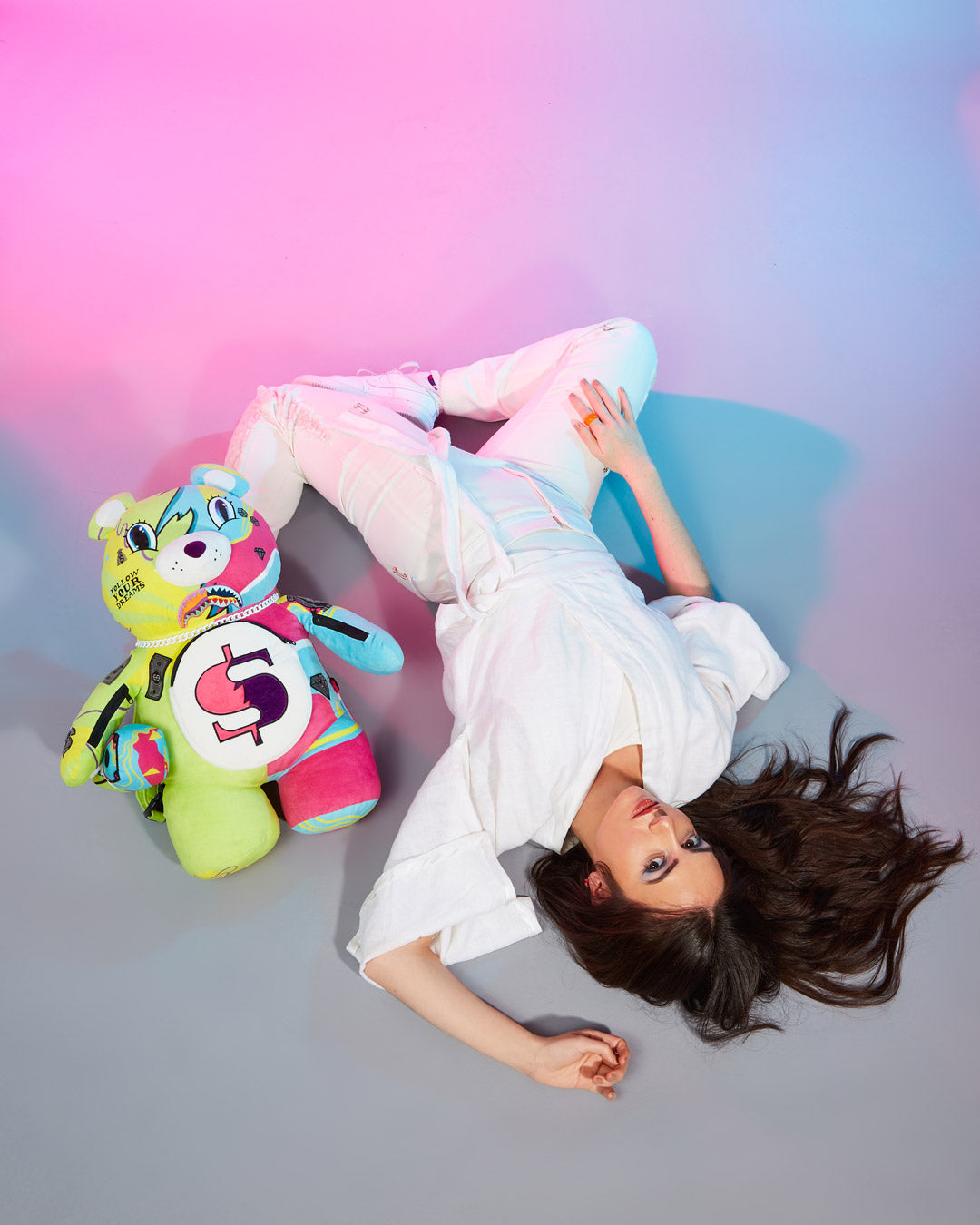 SUPER WEIRD MONEYBEAR TEDDYBEAR BACKPACK