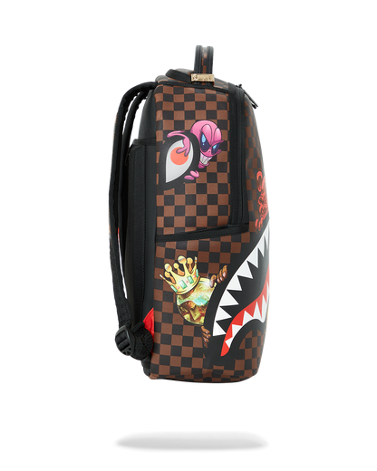 SHARKS IN PARIS CHARACTERS SNEAKIN BACKPACK (DLXV)