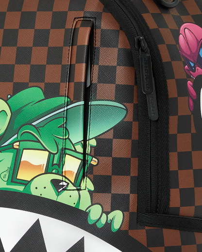 SHARKS IN PARIS CHARACTERS SNEAKIN BACKPACK (DLXV)