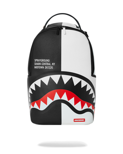 SHARK CENTRAL SPLIT BACKPACK BLK/WHT (DLXV)