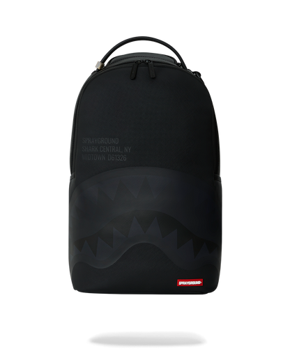 SHARK CENTRAL (BLK ON BLK) BACKPACK (DLXV)