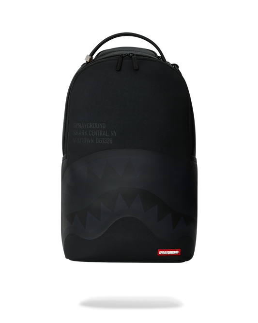 SHARK CENTRAL (BLK ON BLK) BACKPACK (DLXV)