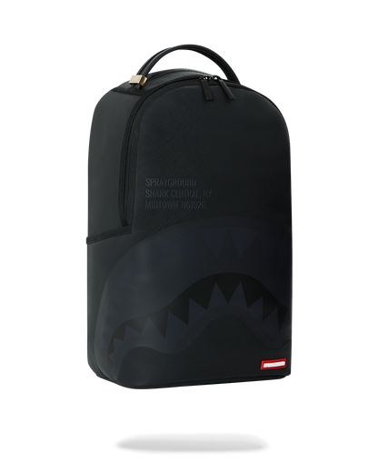 SHARK CENTRAL (BLK ON BLK) BACKPACK (DLXV)