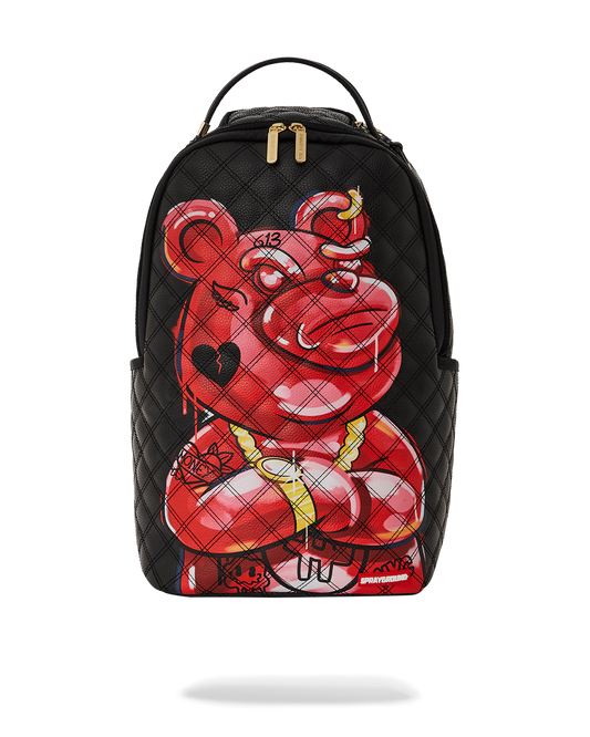 QUILT HAND PAINTED DIABLO BEAR BACKPACK (DLXV)