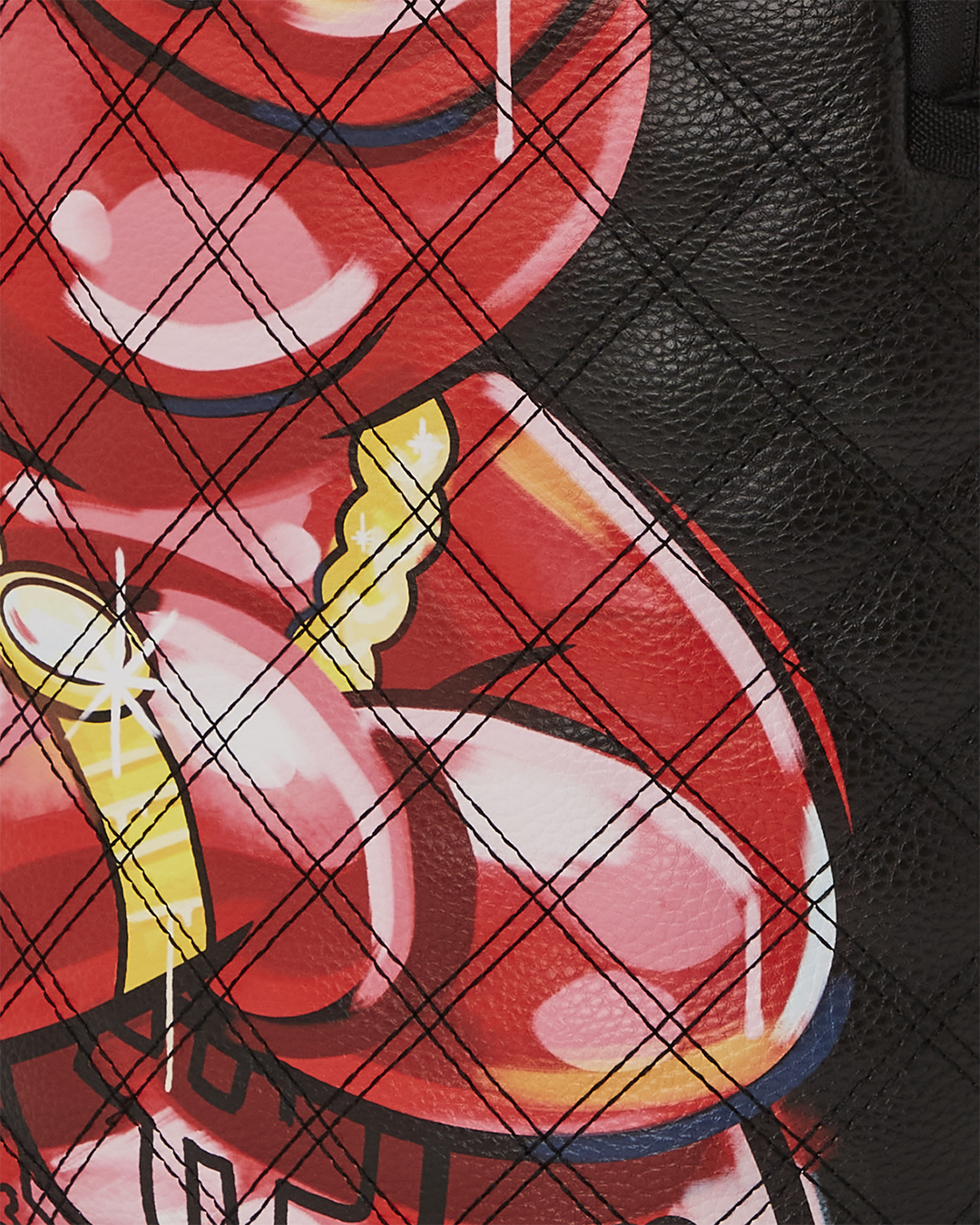 QUILT HAND PAINTED DIABLO BEAR BACKPACK (DLXV)