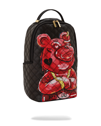 QUILT HAND PAINTED DIABLO BEAR BACKPACK (DLXV)