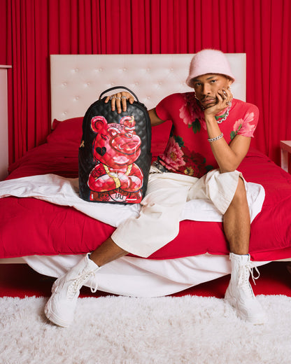 QUILT HAND PAINTED DIABLO BEAR BACKPACK (DLXV)