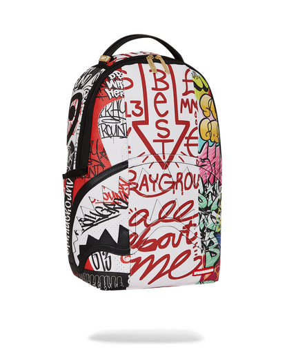 TRI-SPLIT GRAFFITI BACKPACK (DLXV)