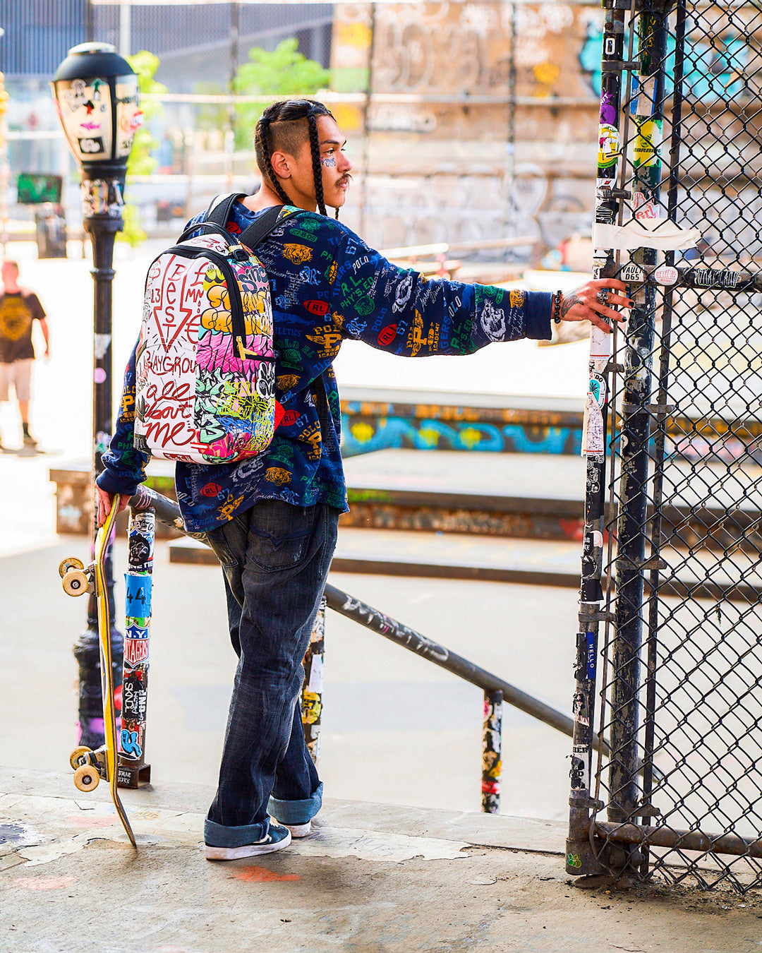 TRI-SPLIT GRAFFITI BACKPACK (DLXV)