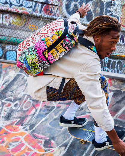 TRI-SPLIT GRAFFITI BACKPACK (DLXV)