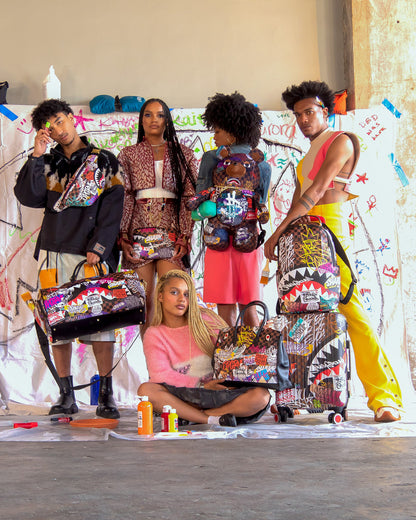 SHARKS IN PARIS THE RIZZ MONEYBEAR TEDDYBEAR BACKPACK