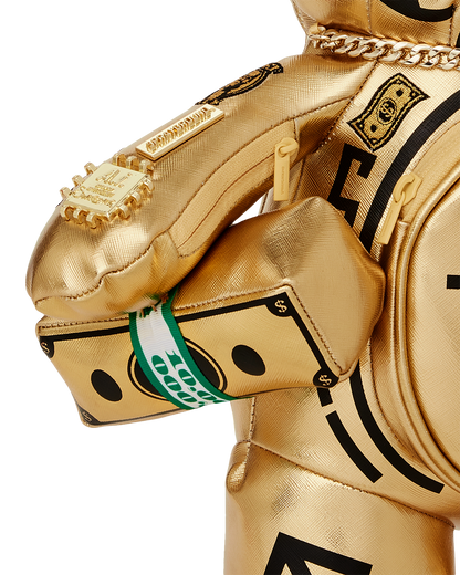 A.I.8 AFRICAN INTELLIGENCE PATH TO THE FUTURE II MEDIUM MONEYBEAR TEDDYBEAR BACKPACK