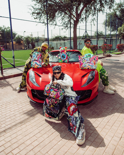 STEADY TRIPPIN MONEYBEAR TEDDYBEAR BACKPACK