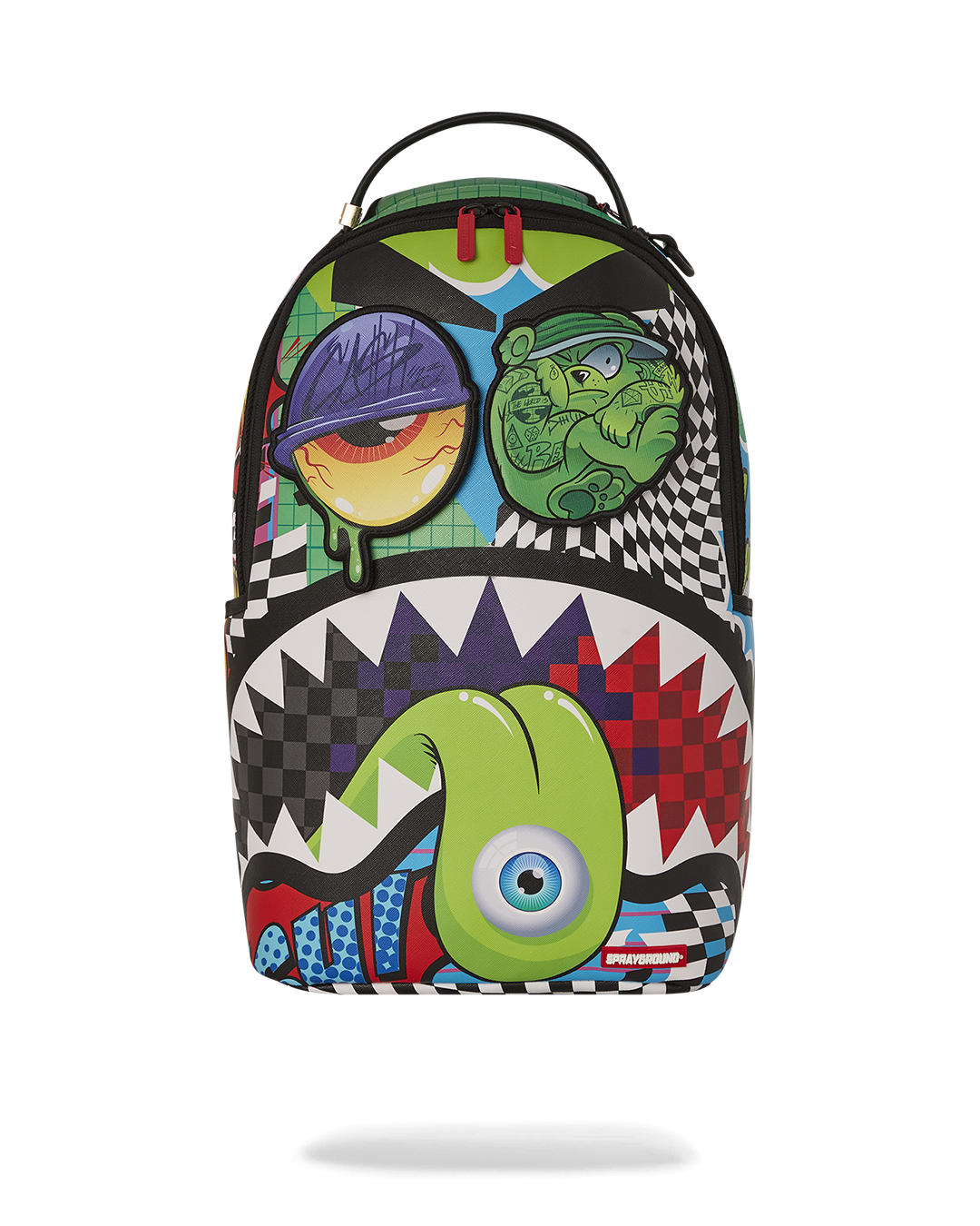 PSYCHO WORLD OF FUN BACKPACK (WITH REMOVABLE VELCRO EYE PATCHES)