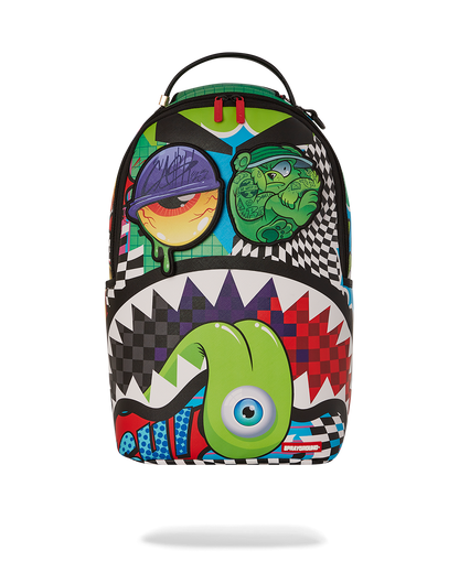 PSYCHO WORLD OF FUN BACKPACK (WITH REMOVABLE VELCRO EYE PATCHES)