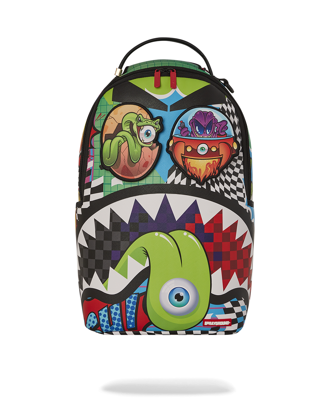 PSYCHO WORLD OF FUN BACKPACK (WITH REMOVABLE VELCRO EYE PATCHES)
