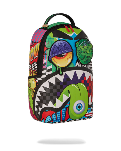 PSYCHO WORLD OF FUN BACKPACK (WITH REMOVABLE VELCRO EYE PATCHES)