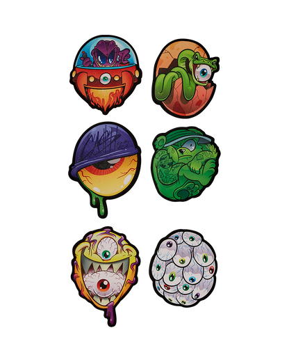 PSYCHO WORLD OF FUN BACKPACK (WITH REMOVABLE VELCRO EYE PATCHES)