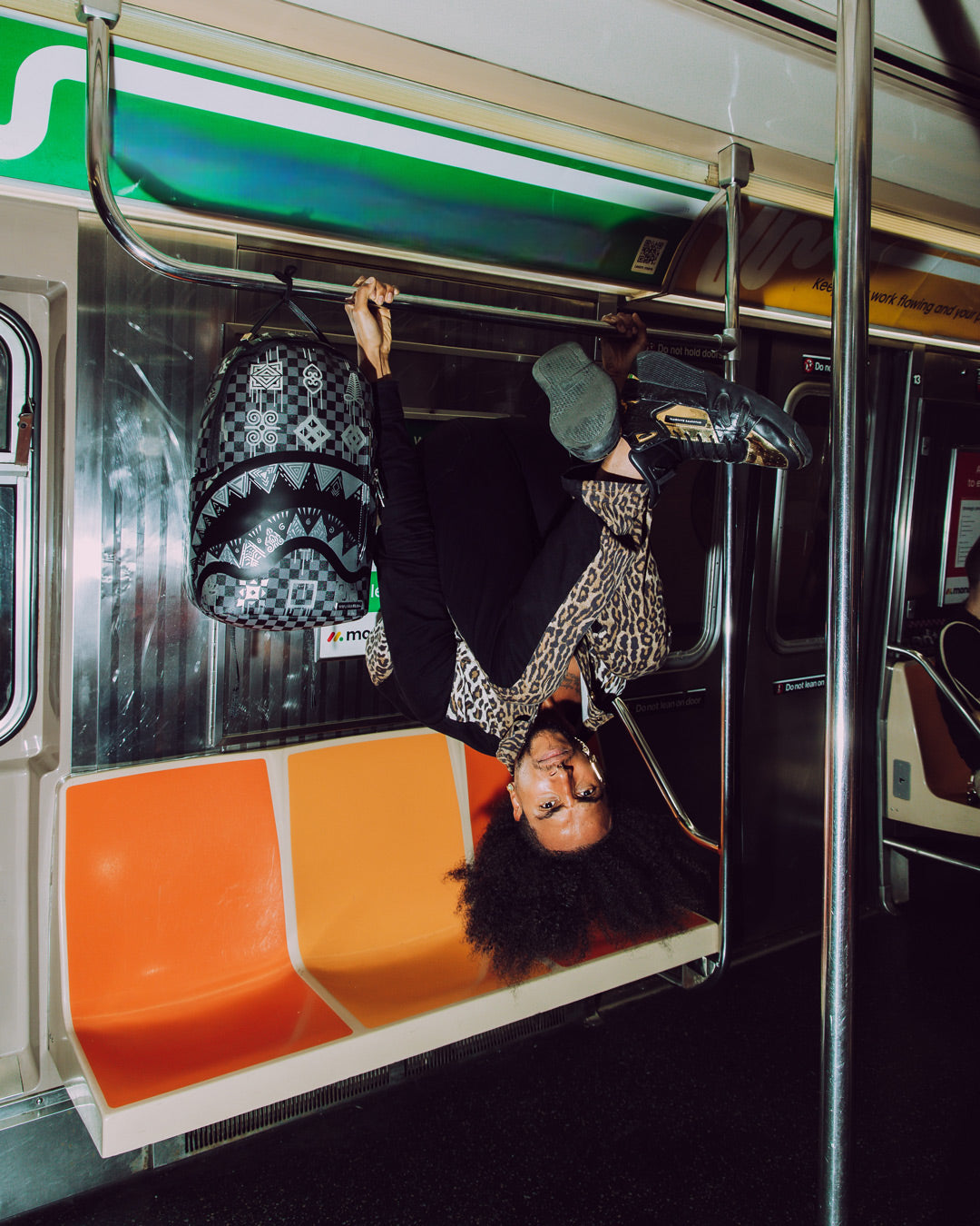 AFRICAN INTELLIGENCE 9 POWER GLYPHICS BACKPACK - SANDFLOWER COLLAB