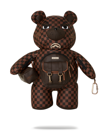 CHECKMATE ROYALE MONEYBEAR TEDDYBEAR BACKPACK