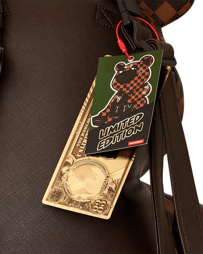 CHECKMATE ROYALE MONEYBEAR TEDDYBEAR BACKPACK