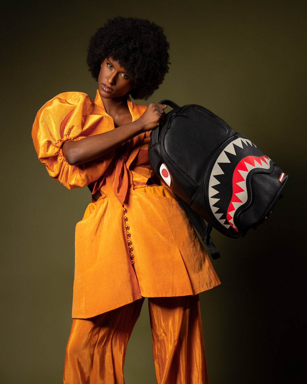 VELCRO SHARK - 3 INTERCHANGEABLE SHARKS BACKPACK (DLXV)