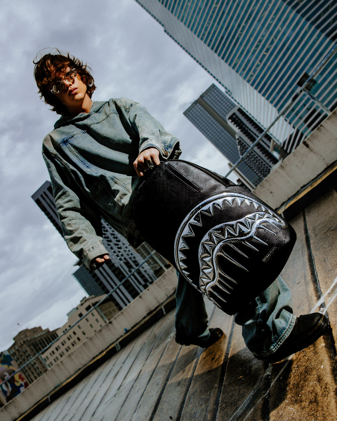 METALLIC TO THE TOUCH EXTRA DRIP BACKPACK