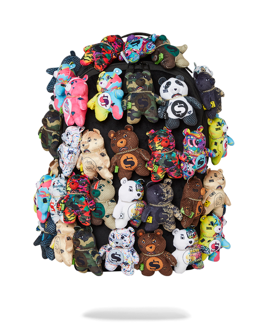 PACK OF BEARS REAL PLUSH BEARS RUNWAY PIECE BACKPACK - SUPER EXCLUSIVE