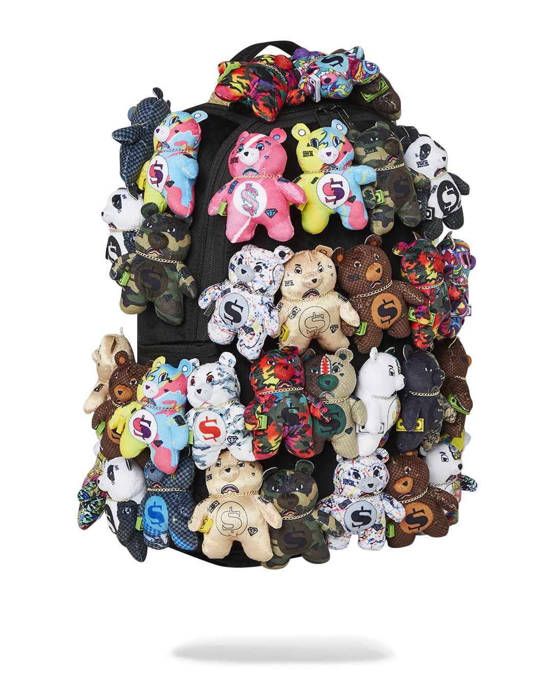 PACK OF BEARS REAL PLUSH BEARS RUNWAY PIECE BACKPACK - SUPER EXCLUSIVE