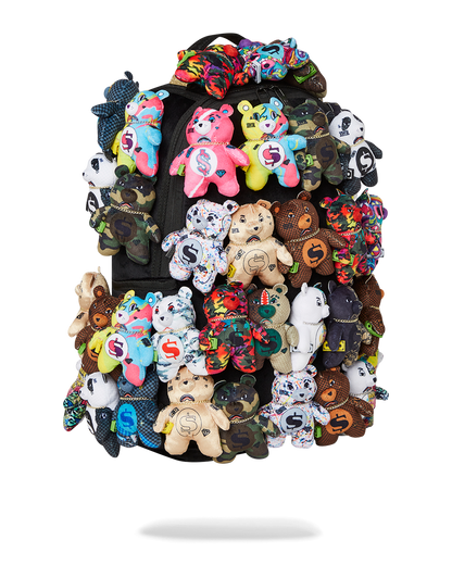PACK OF BEARS REAL PLUSH BEARS RUNWAY PIECE BACKPACK - SUPER EXCLUSIVE