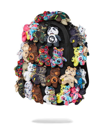PACK OF BEARS REAL PLUSH BEARS RUNWAY PIECE BACKPACK - SUPER EXCLUSIVE