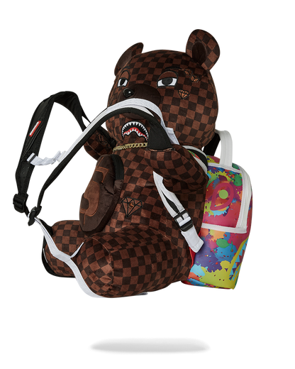 BEAR WEARING BACKPACK AS A BACKPACK