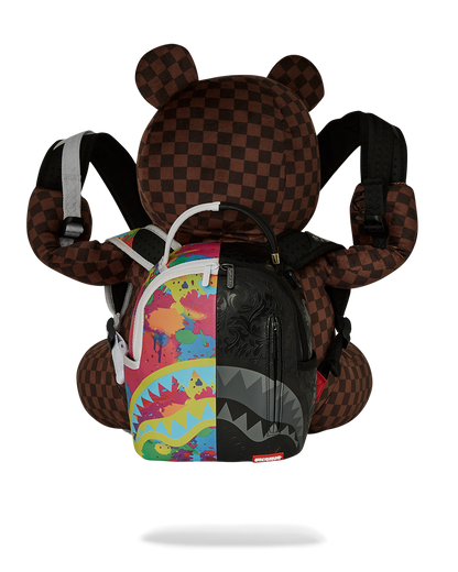 BEAR WEARING BACKPACK AS A BACKPACK