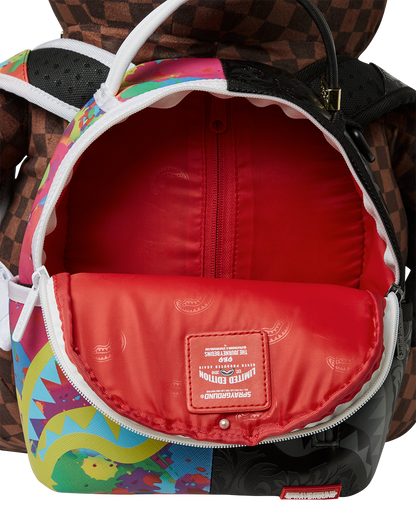 BEAR WEARING BACKPACK AS A BACKPACK