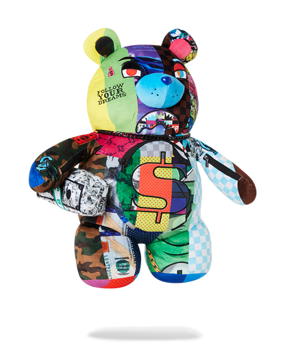 SHARK MASTERPIECES MONEYBEAR TEDDYBEAR BACKPACK