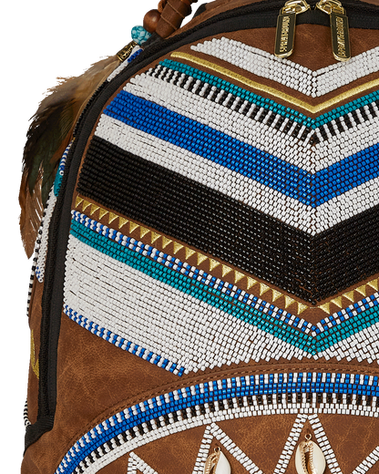 THE MET KUBA KINGDOM HEADDRESS BACKPACK