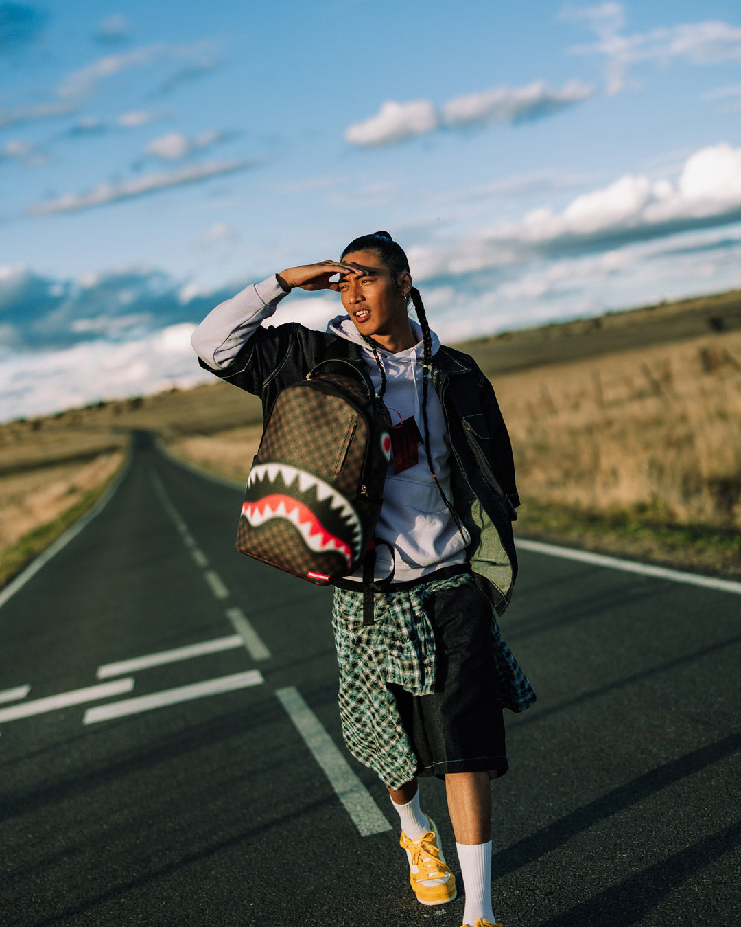 SHARKS IN PARIS BLUR EFFECT BACKPACK