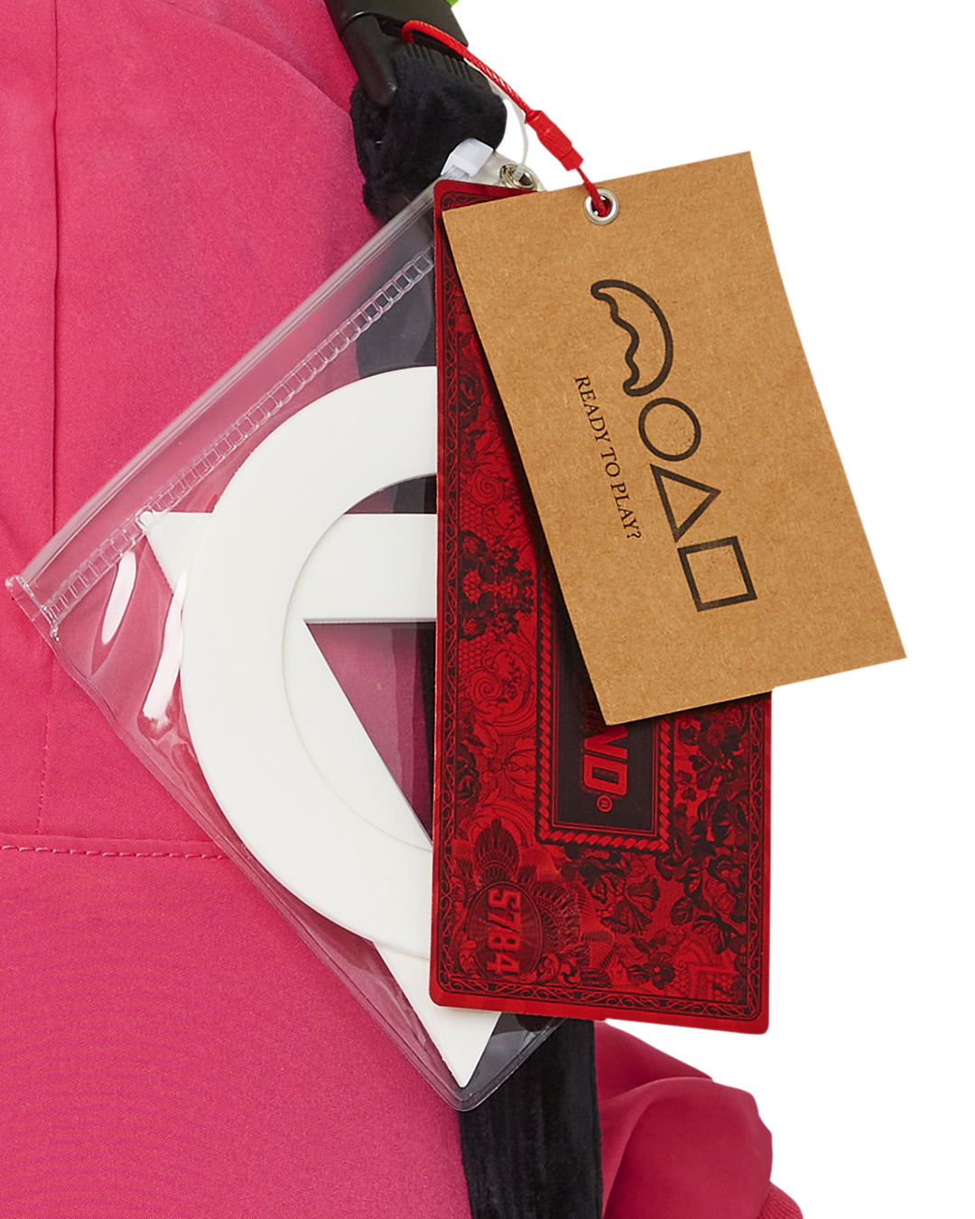 SQUID GAME COLLAB PINK SOLDIERS BEAR BACKPACK