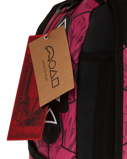 SQUID GAME COLLAB FRONT MAN & PINK GUARD SHARKS BACKPACK