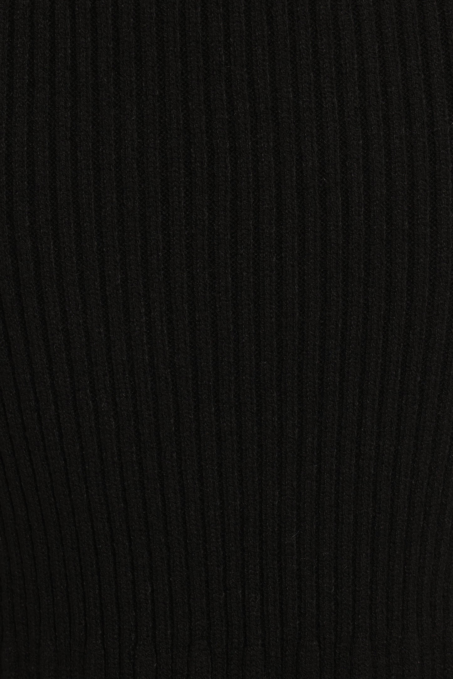 Balla Rib Knit Midi Skirt - Black