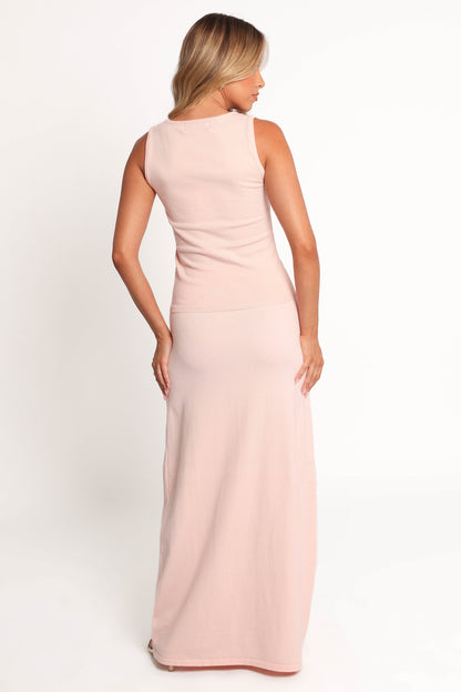 Beatrice Knitted Skirt - Peach